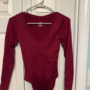 Clozoz Burgundy Long Sleeve Top